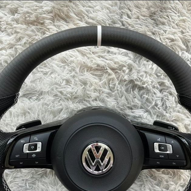 VW-sportstuur met airbag – upgrade van koolstofvezel