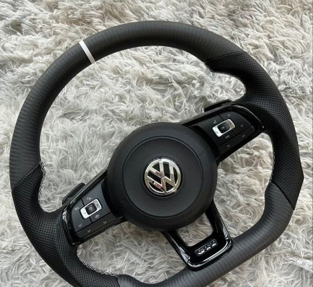 VW-sportstuur met airbag – upgrade van koolstofvezel