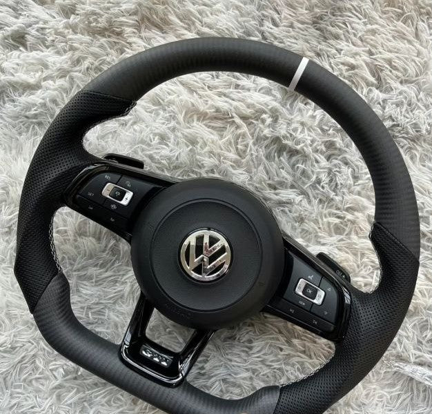 VW-sportstuur met airbag – upgrade van koolstofvezel