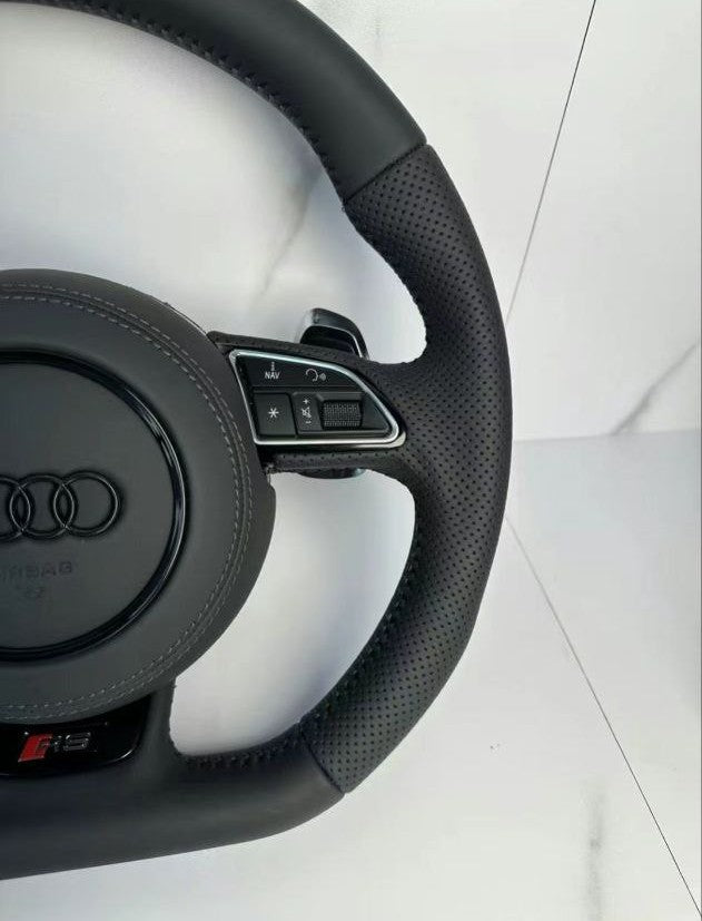 RS-sportstuur met airbag – Black Edition, leder