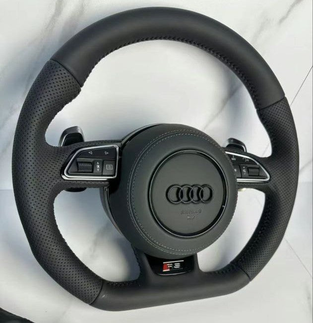 RS-sportstuur met airbag – Black Edition, leder