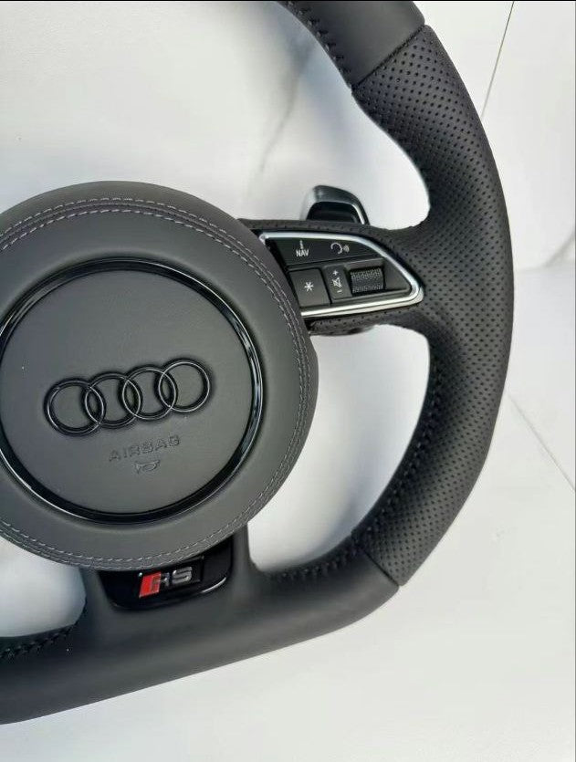 RS-sportstuur met airbag – Black Edition, leder