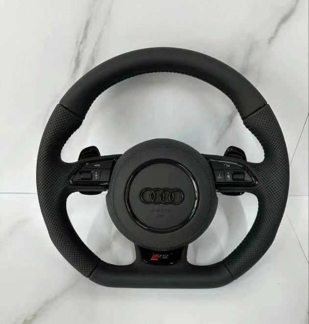 RS-sportstuur met airbag – Black Edition, leder