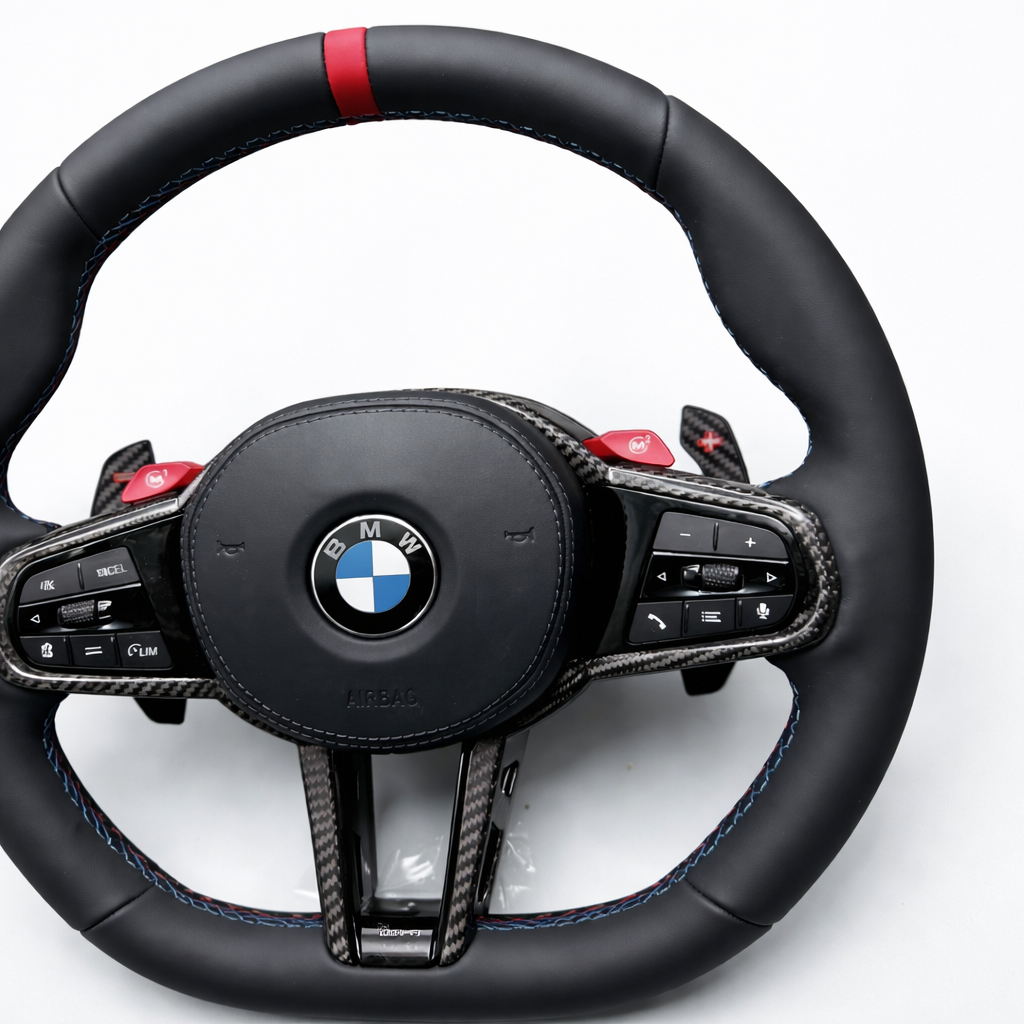 M-CS Sportstuur – Carbon Fiber & Leder | M1 / M2 | Black edition