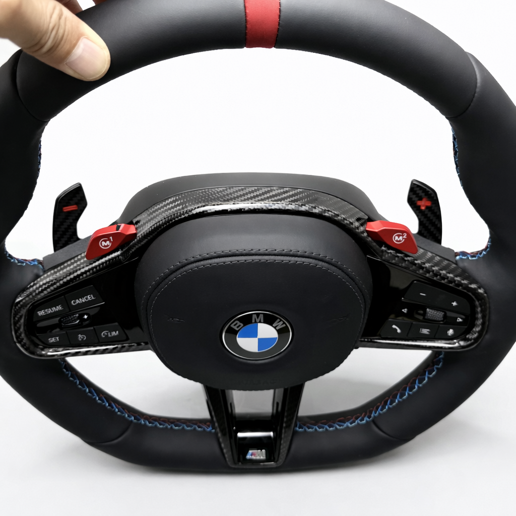 M-CS Sportstuur – Carbon Fiber & Leder | M1 / M2 | Black edition