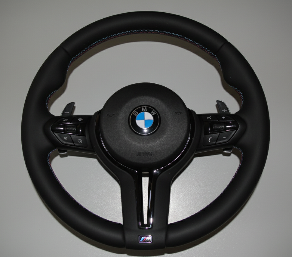 M-stuurwiel met airbag – Black Edition, nappaleer