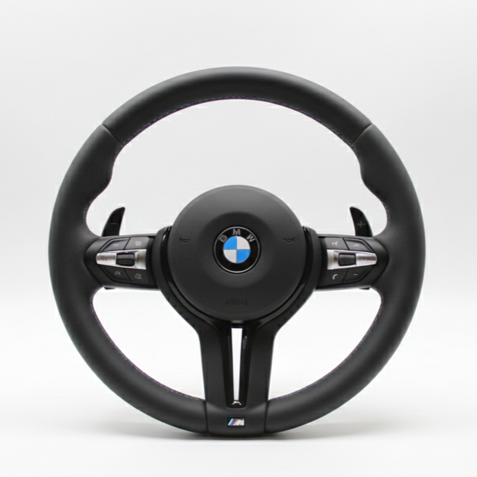 M-stuurwiel met airbag – Black Edition, nappaleer