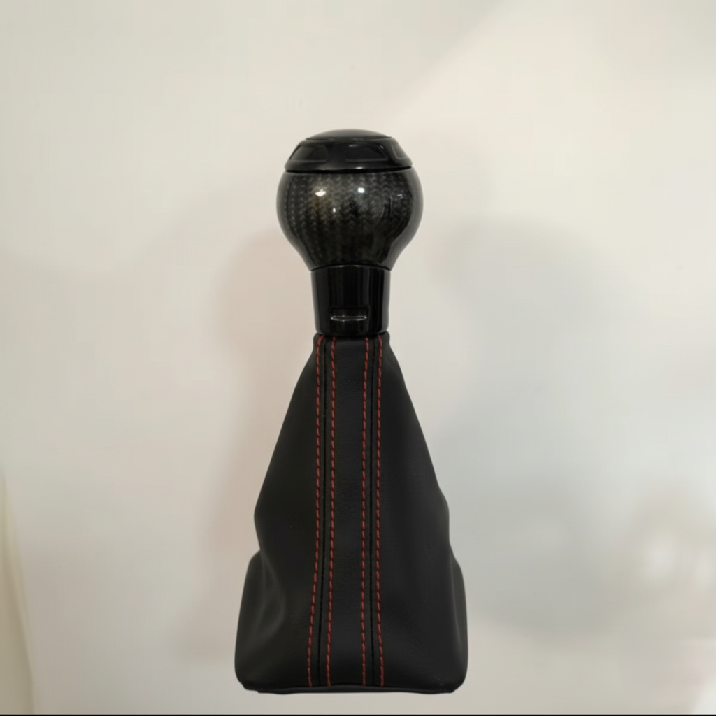 R-carbonvezel Pookknop – Automaaat Versnellingspook met Lederen Hoes