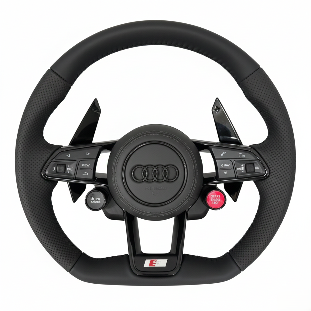 RS-Sportstuur met airbag – Geperforeerd Leer | Multifunctioneel | Sportief Design