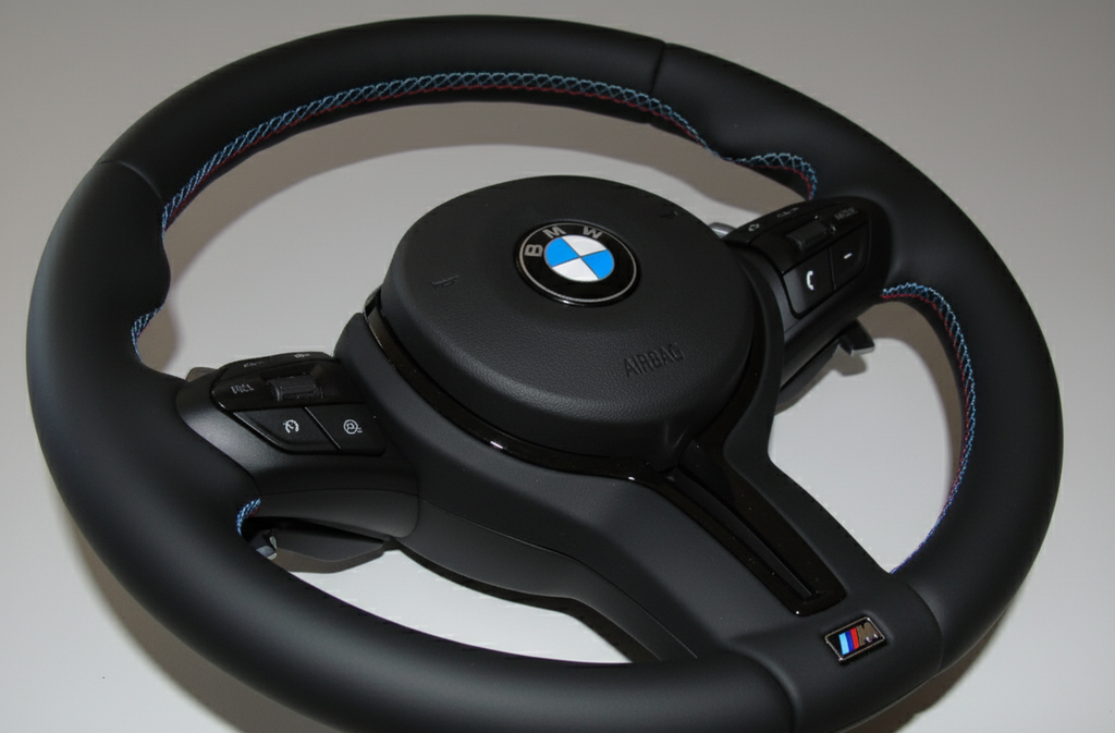 M-stuurwiel met airbag – Black Edition, nappaleer
