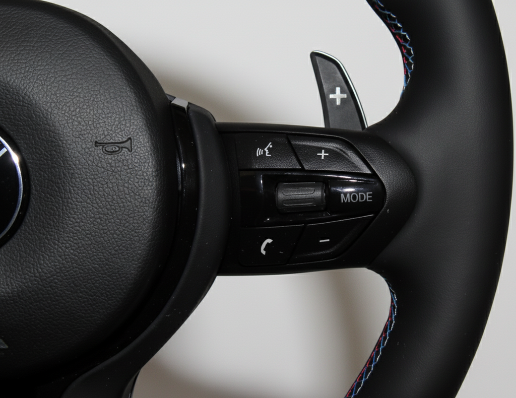 M-stuurwiel met airbag – Black Edition, nappaleer