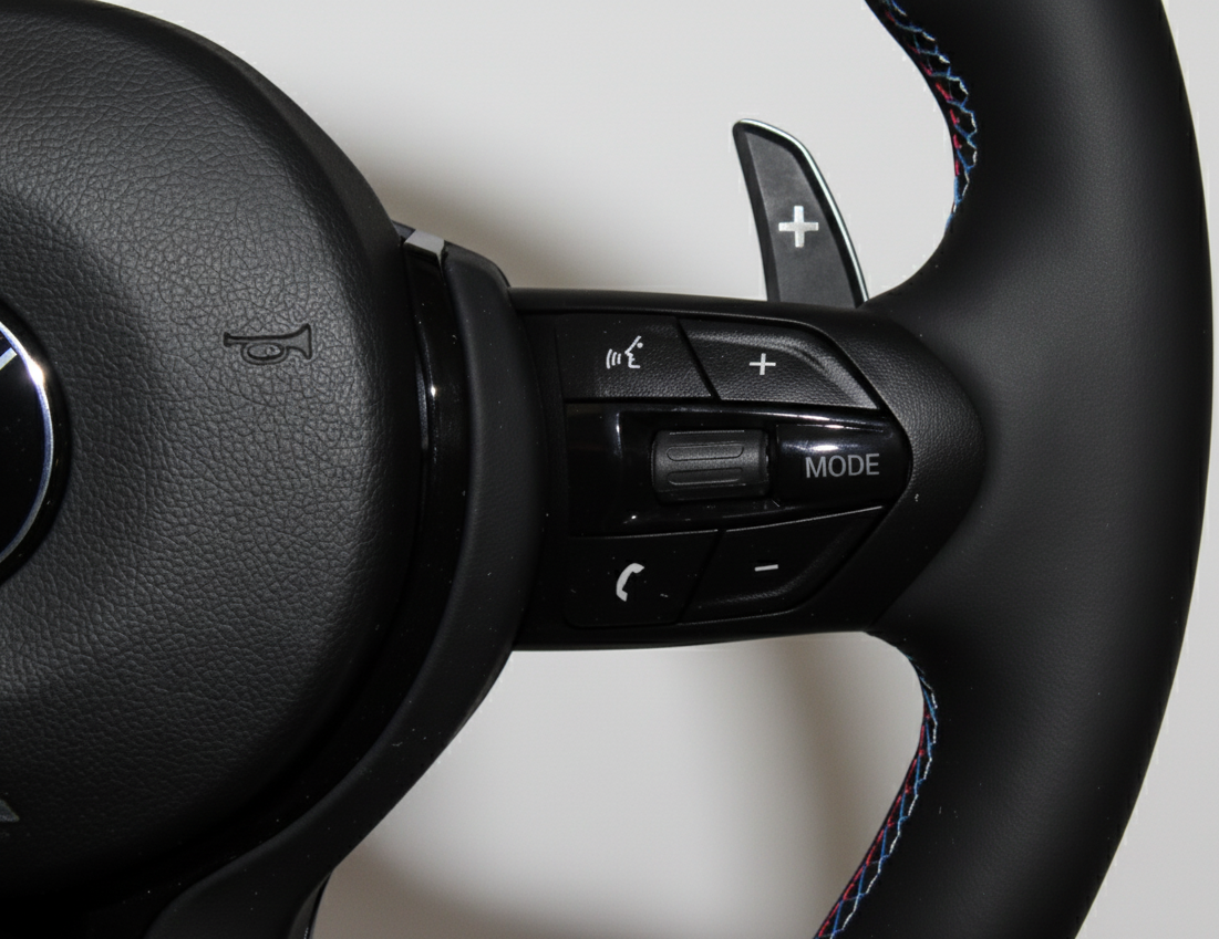 M-stuurwiel met airbag – Black Edition, nappaleer