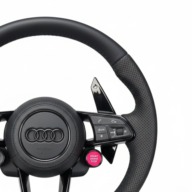 RS-Sportstuur met airbag – Geperforeerd Leer | Multifunctioneel | Sportief Design