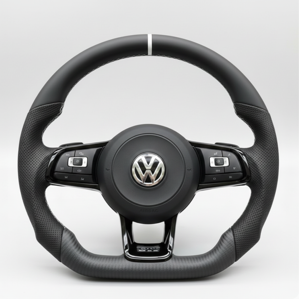 VW-sportstuur met airbag – upgrade van koolstofvezel