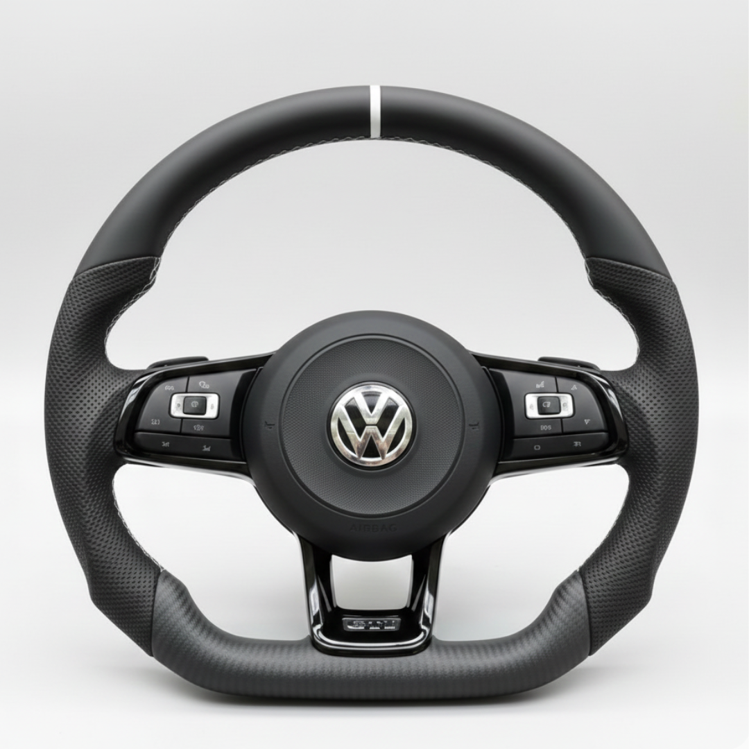 VW-sportstuur met airbag – upgrade van koolstofvezel